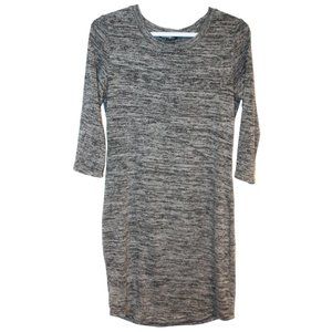 2/$25 🏷 George Heathered Grey Dress Long Sleeve, Midi Length Size Small